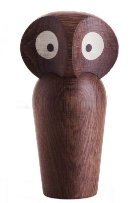 Holzfigur Eule von Architectmade, handgefertigte Dekoration aus Holz, EINZELSTÜCK für Sammler.